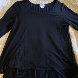 Black maternity/nursing top - old navy large